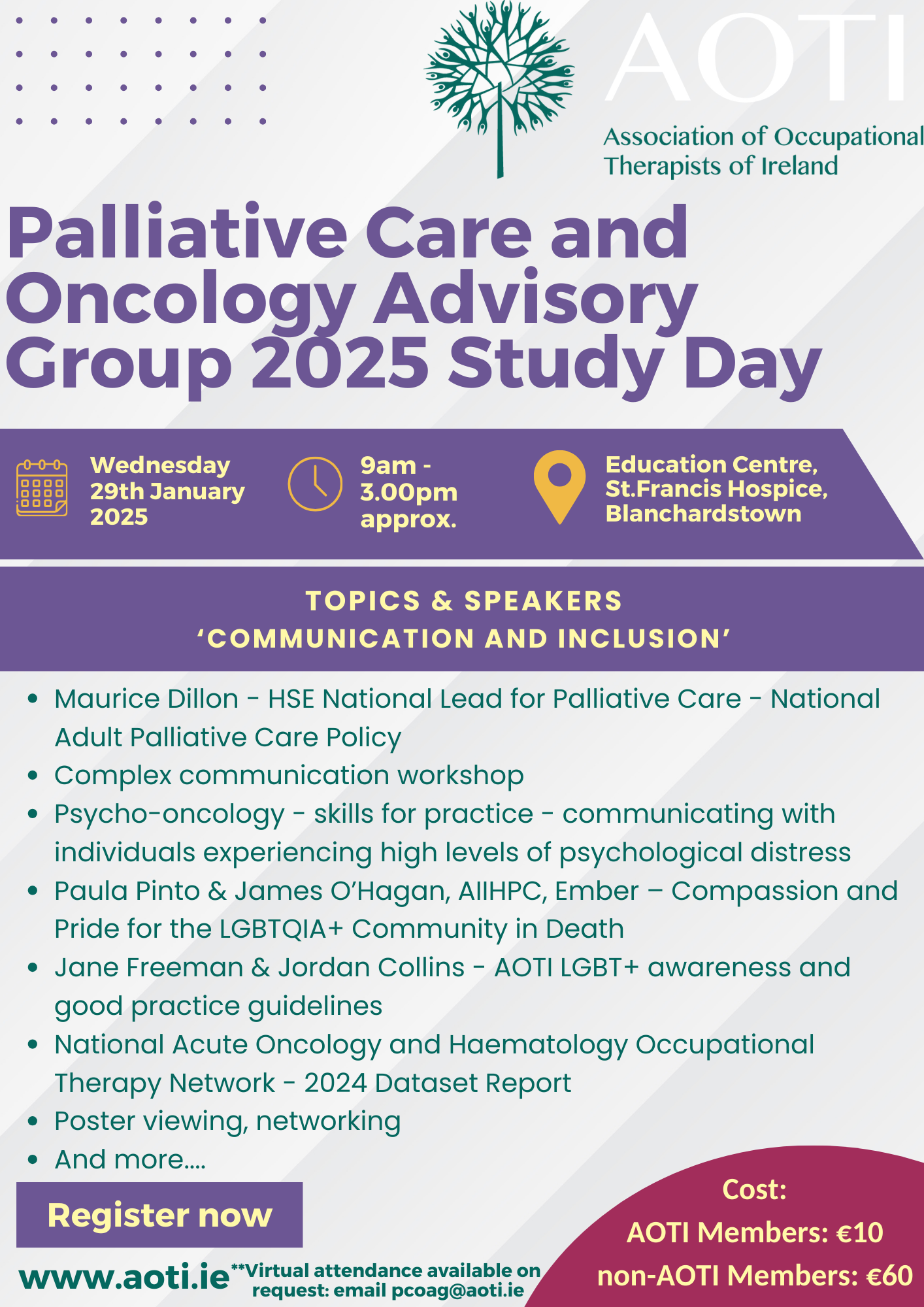 AOTI Palliative Care and Oncology Advisory Group Study Day 2025 image