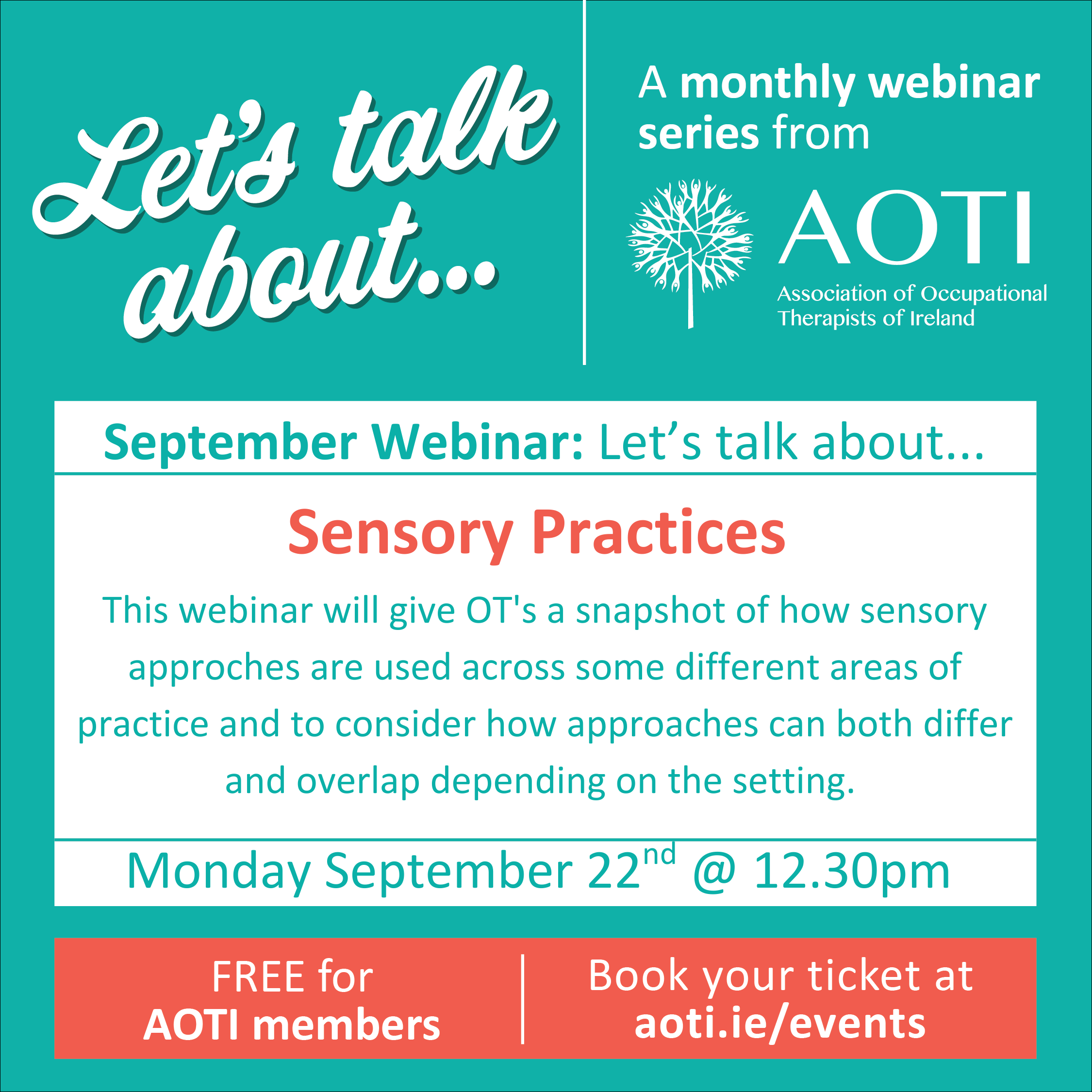 AOTI Let's Talk About...Sensory Practices image