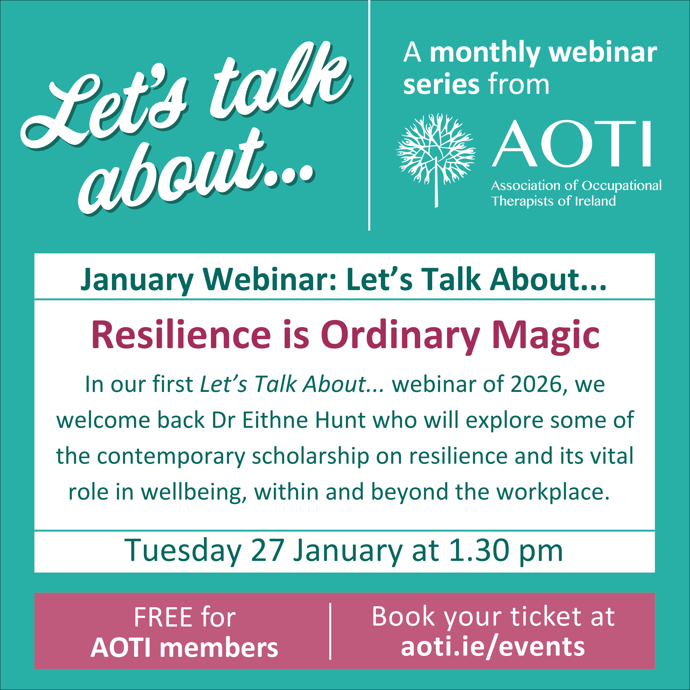 AOTI Let’s Talk About ... Resilience is Ordinary Magic image